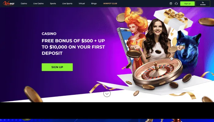 Winpot Casino Review Header
