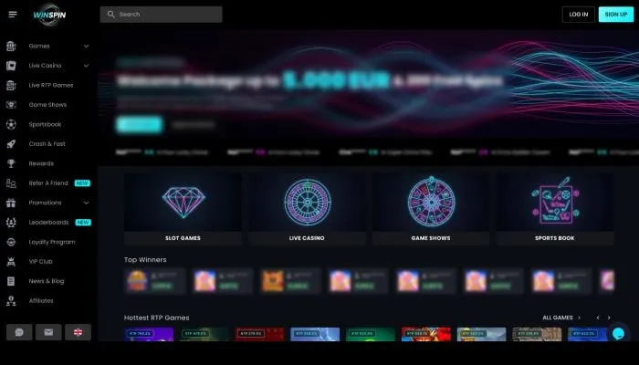 WinSpin Casino Review Header