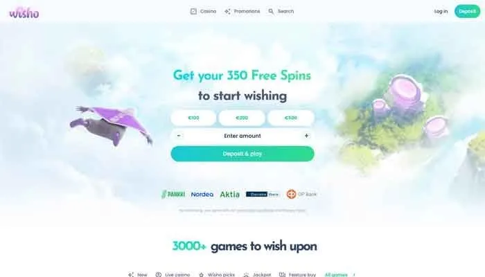 Wisho Casino Review Header