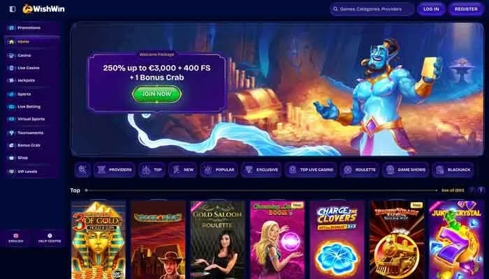 WishWin Casino Review Header