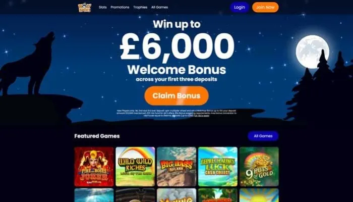 Wolf Spins Casino Review Header