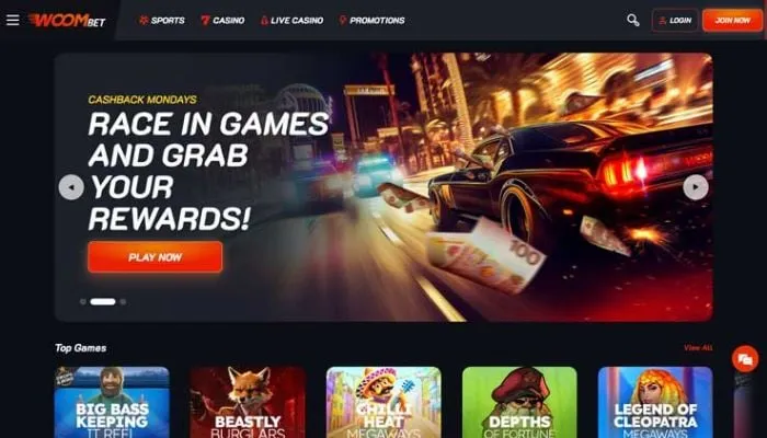 WOOM.BET Casino Review Header
