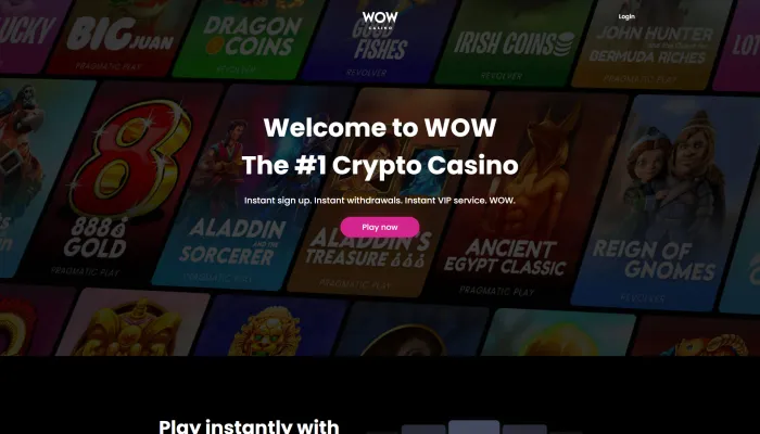 WOW Casino Review Header