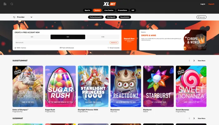 XLBet Casino Review Header