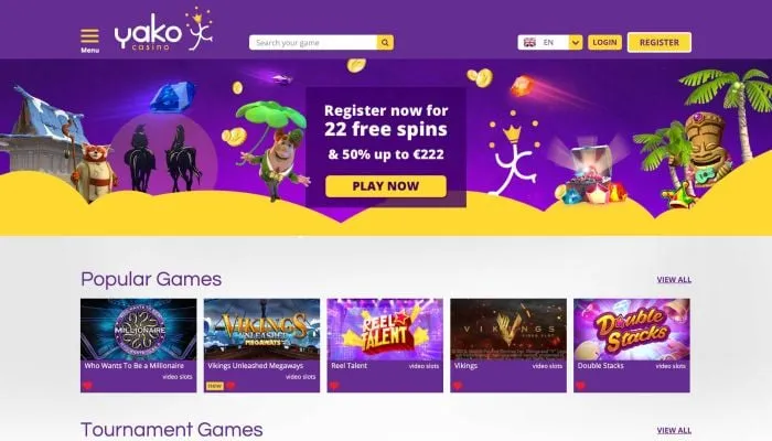YakoCasino Review Header