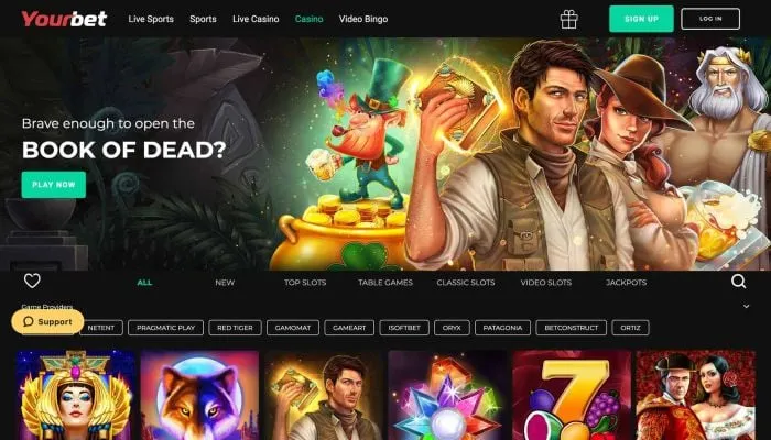 YourBet Casino Review Header