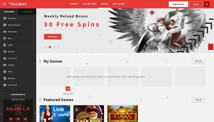 Zulabet Casino Review Header